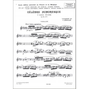 Humoresque Op 101 N 7 Violon-Piano (Kreisler)